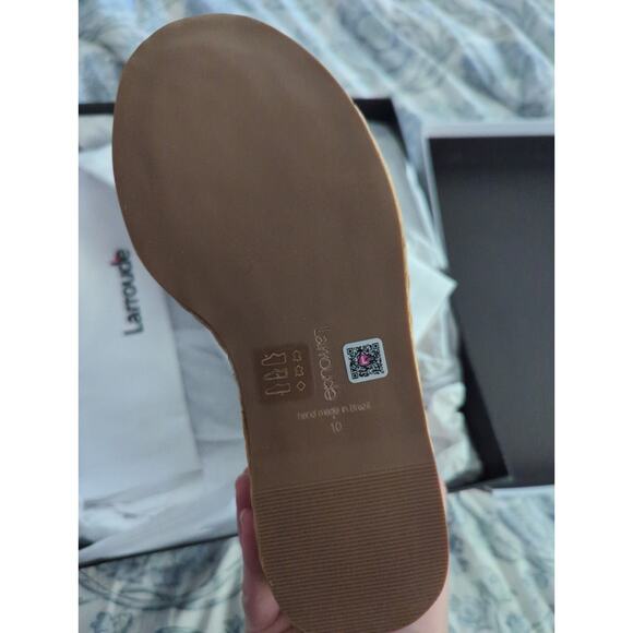 Larroude Jasmine Flower Espadrille Wedge Sandals NIB - Picture 4 of 4